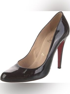 Christian Louboutin Decollette 100 Patent Pumps